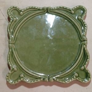 Green Decorative Ceramic Plate